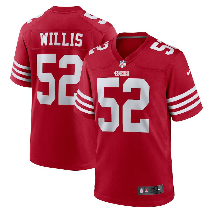Men San Francisco 49ers #52 Patrick Willis Nike Scarlet Retired Player Team Game NFL Jersey